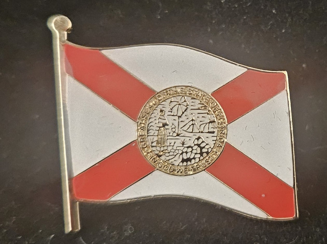 Lapel Pin Flag Florida