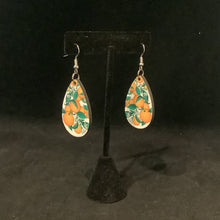 Load image into Gallery viewer, Orange Blossom Wood Earrings
