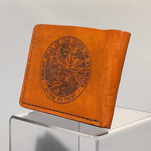 Load image into Gallery viewer, State Seal Leather Billfold Wallet
