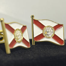 Load image into Gallery viewer, Florida Flag Cufflinks
