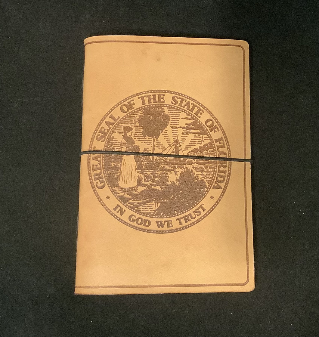 State Seal Leather Travel Journal