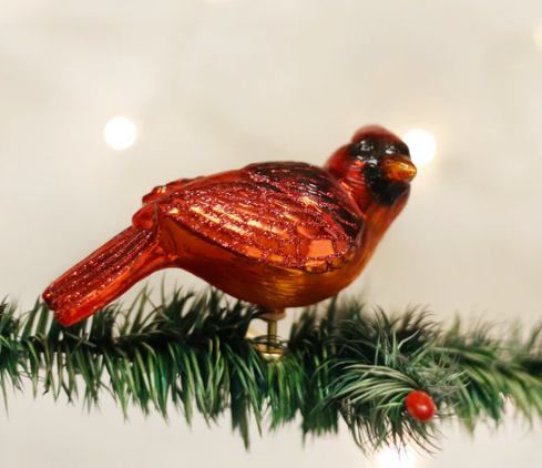 Ornament Resting Cardinal OWC