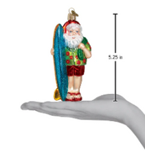 Load image into Gallery viewer, Ornament Surfing Santa OWC
