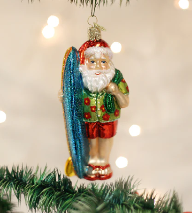 Ornament Surfing Santa OWC