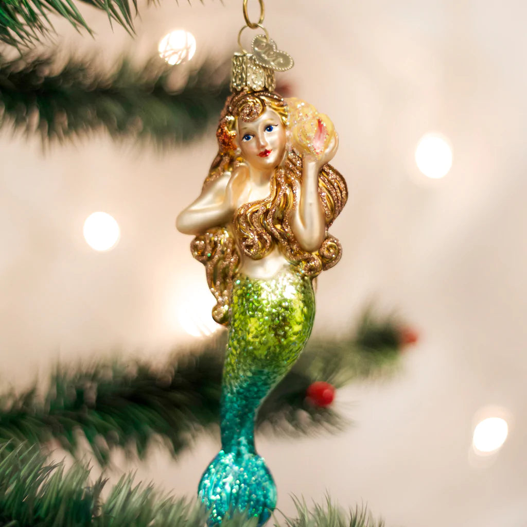 Ornament Mermaid with Conch OWC