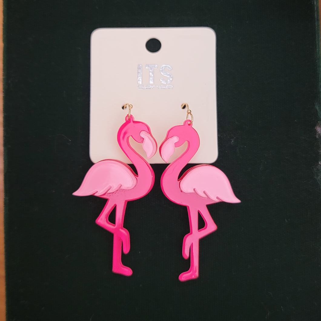 Flamingo Acrylic Earrings