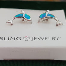 Load image into Gallery viewer, Earrings Dolphin Blue
