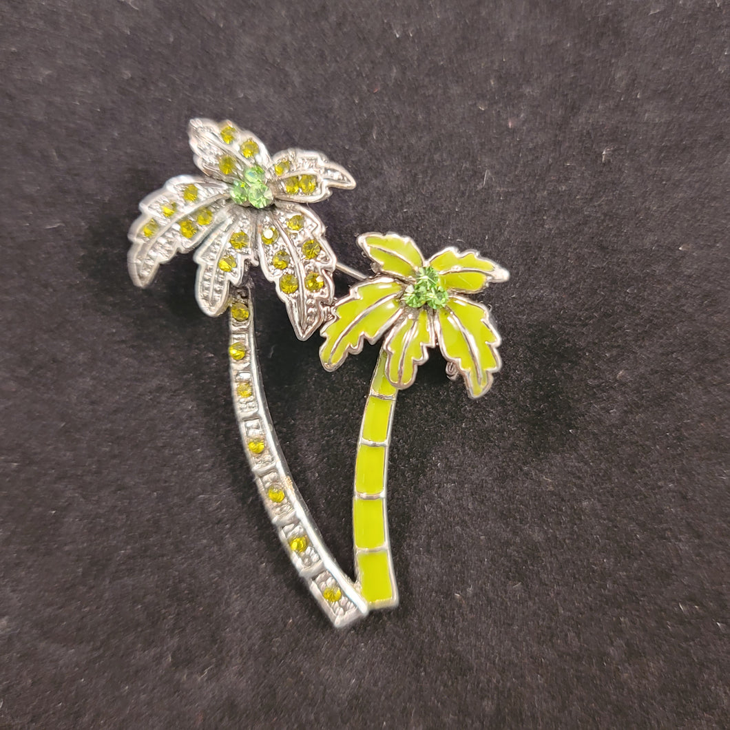 Pin Palm Trees Silver