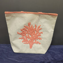 Load image into Gallery viewer, Tote Coral Pink/White Large
