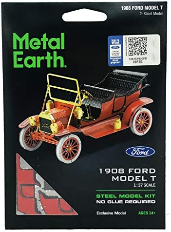 Metal Earth 1908 Ford Model T Vehicle Red Version