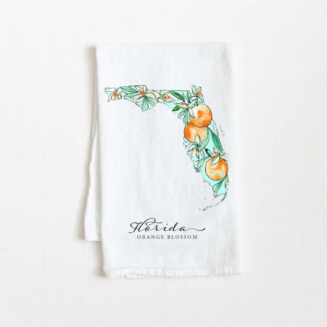 Florida Watercolor Towel