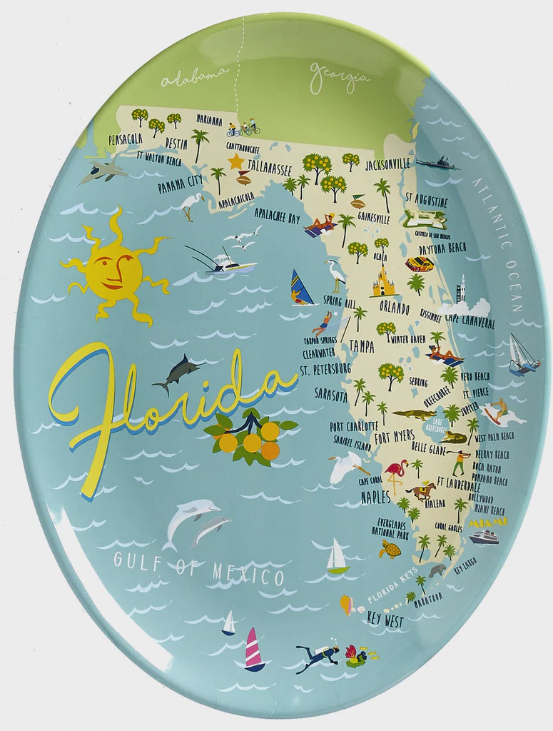 Plate Florida Melamine