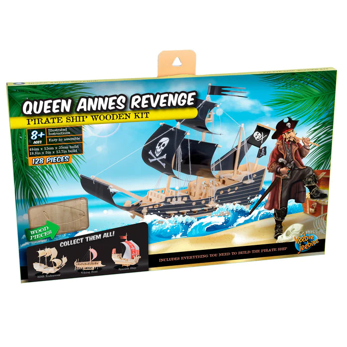 Queen Annes Revenge Pirate Ship Wooden Kit