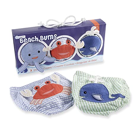Beach Bums Set Of 3 Diaper Covers