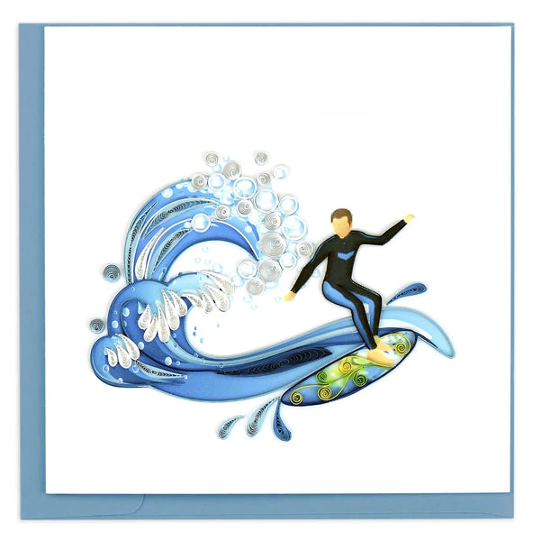 Notecard Quilling Surfer