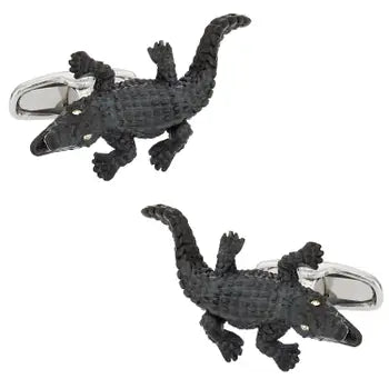 Cufflinks Alligator Black