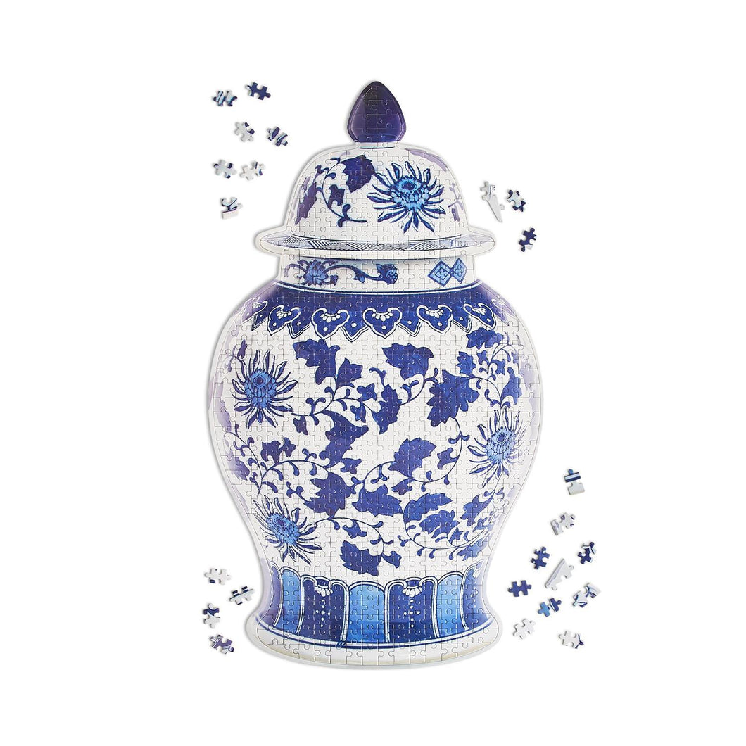 Puzzle Ginger Jar Blue and White