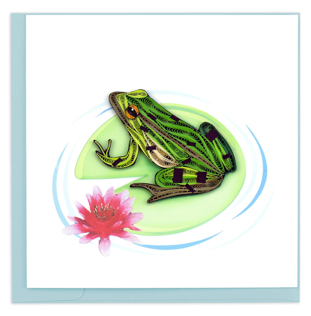 Notecard Quilling Frog