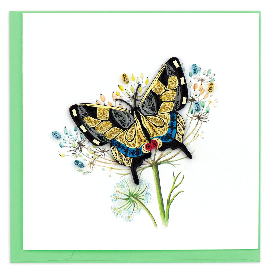 Notecard Quilling Swallowtail Butterfly
