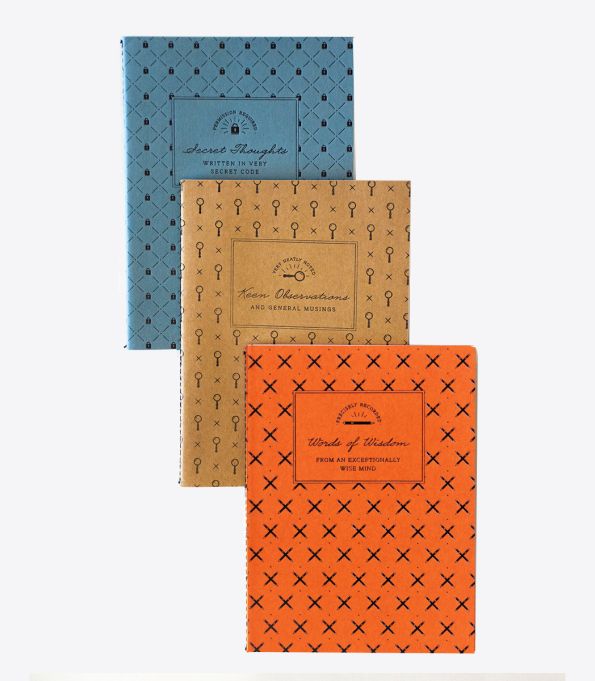 Handy Notebooks Kraft 3-Pack Paper Journal