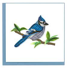 Notecard Quilling Blue Jay