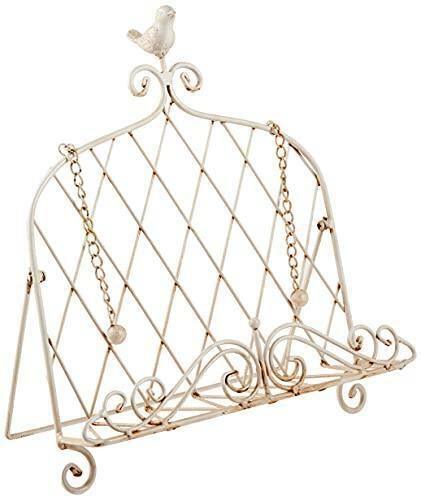 Book Holder Metal With Bird Wh