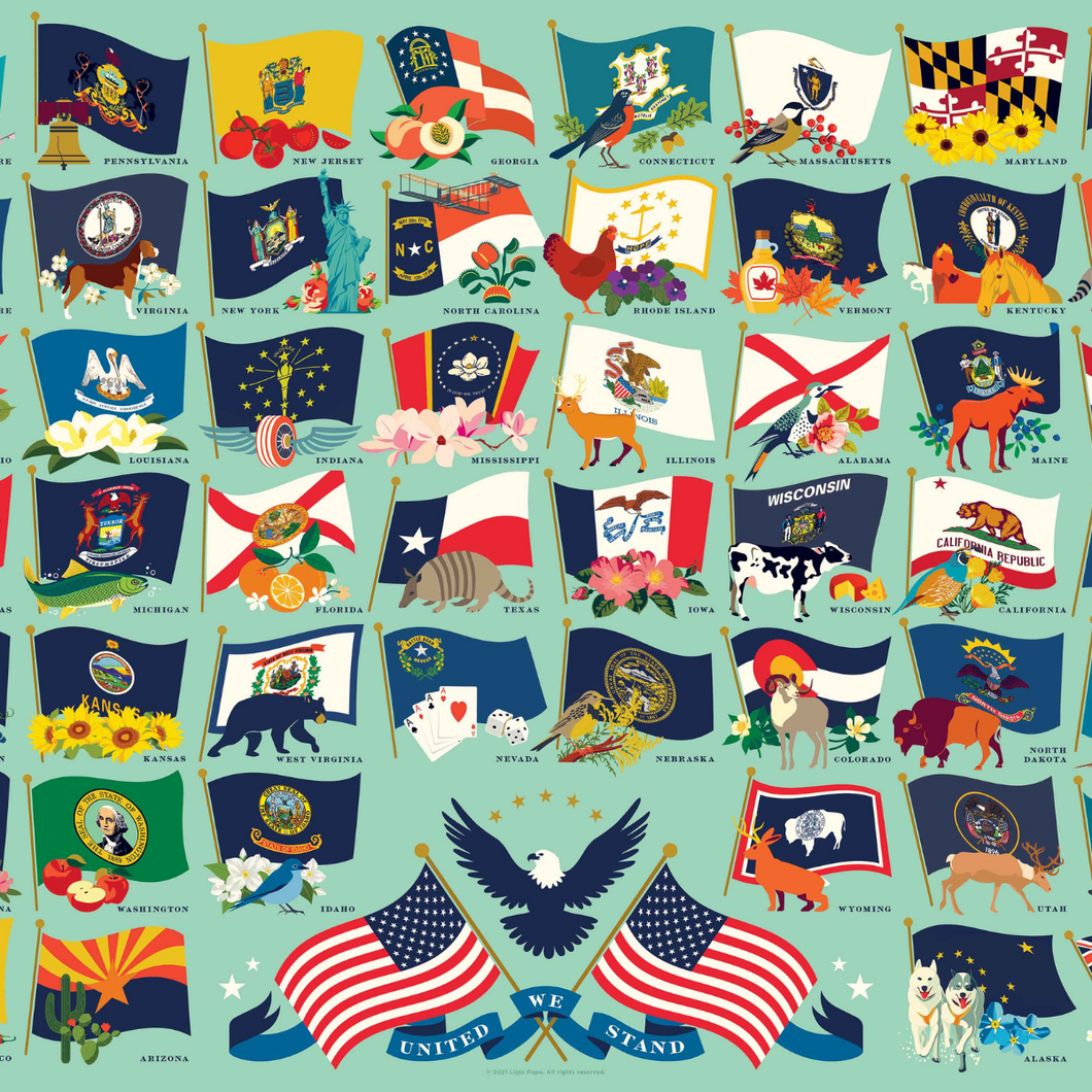 Puzzle State Flags