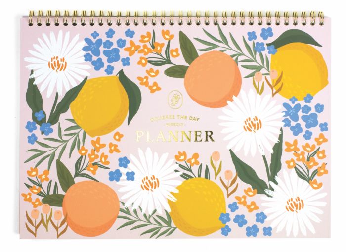 Citrus Florals Spiral Weekly Planner